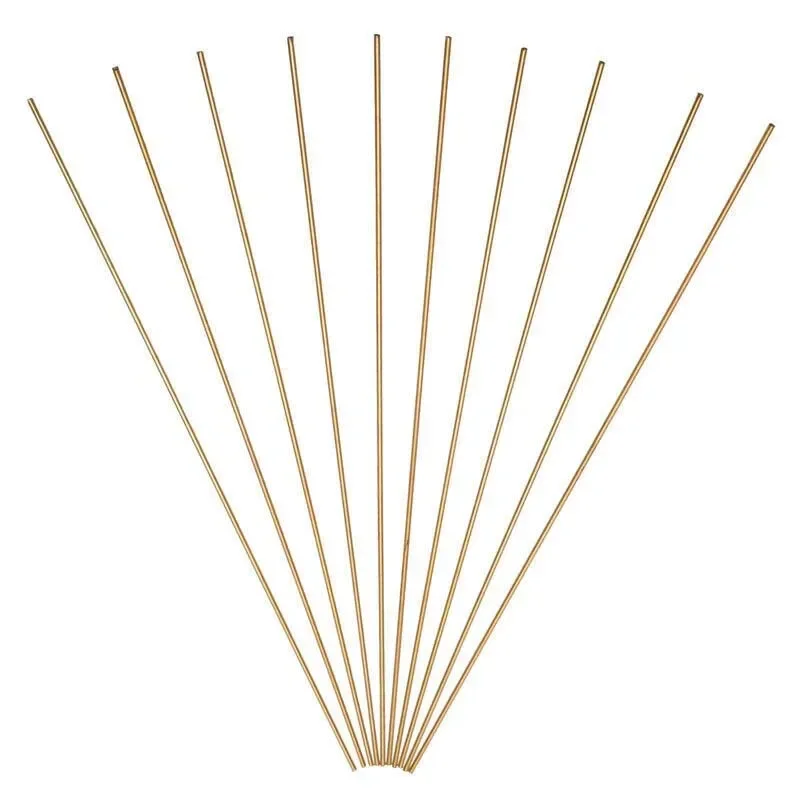 Brass Rod Wires Sticks, Pack of 10, Repair Welding Brazing Soldering, Suitable for Brass Oxygen Acetylene Gas Welding