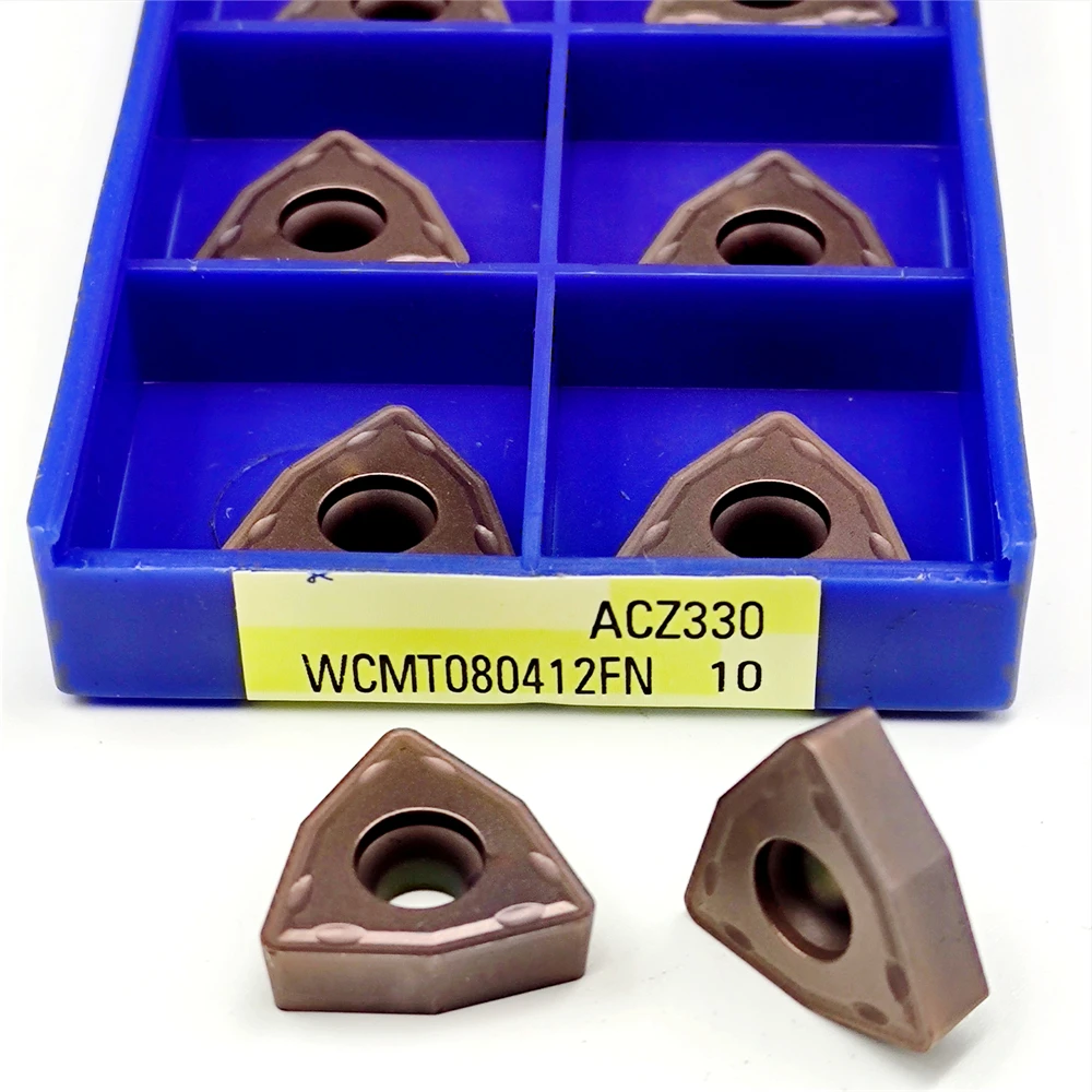 WCMT050308 WCMT06T308 WCMT080412 FN ACZ330 Твердосплавные U-сверлильные вставки для стального чугуна Токарная обработка с ЧПУ WCMT 050308 06T308 080412