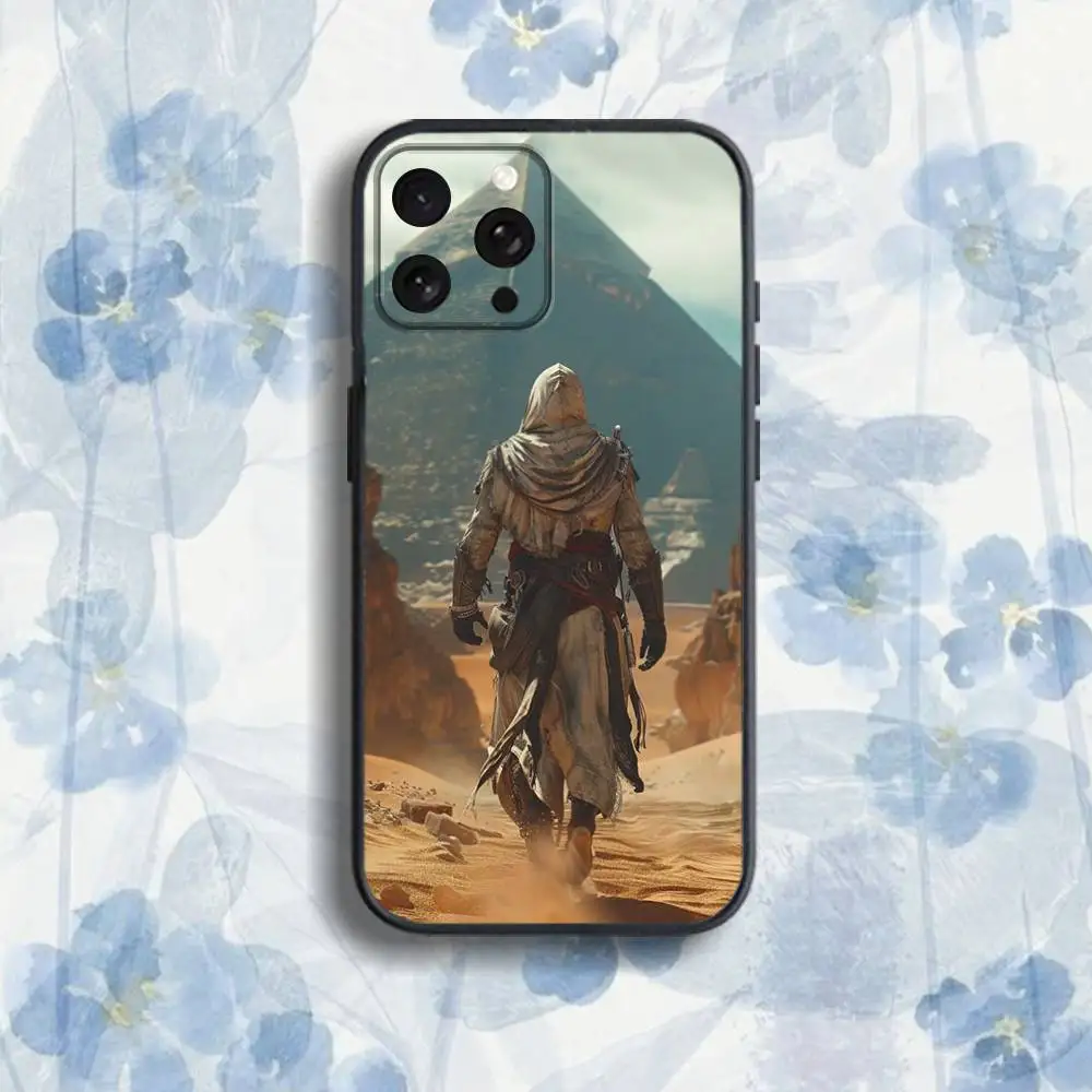 حافظة هاتف A-Assassins-s Game C-Creed لهاتف iPhone 17,16,15,14,13,12,Pro,Max,Plus,E,SE4,Air,Mini Black Soft Box #3