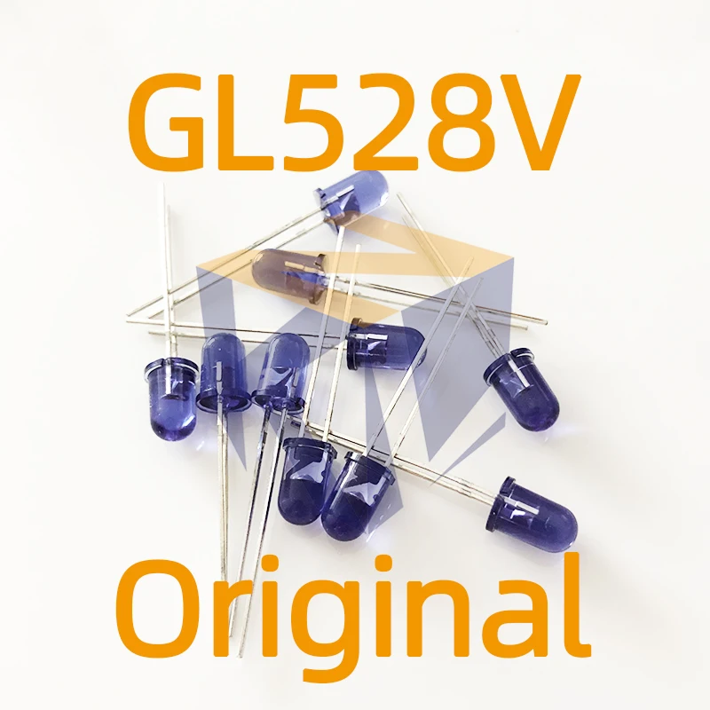 10pcs GL528V Type 5mm Resin Mold Type lnfrared Emitting Diode DIP-2 GL528 GL52 GL5 GL 528V original