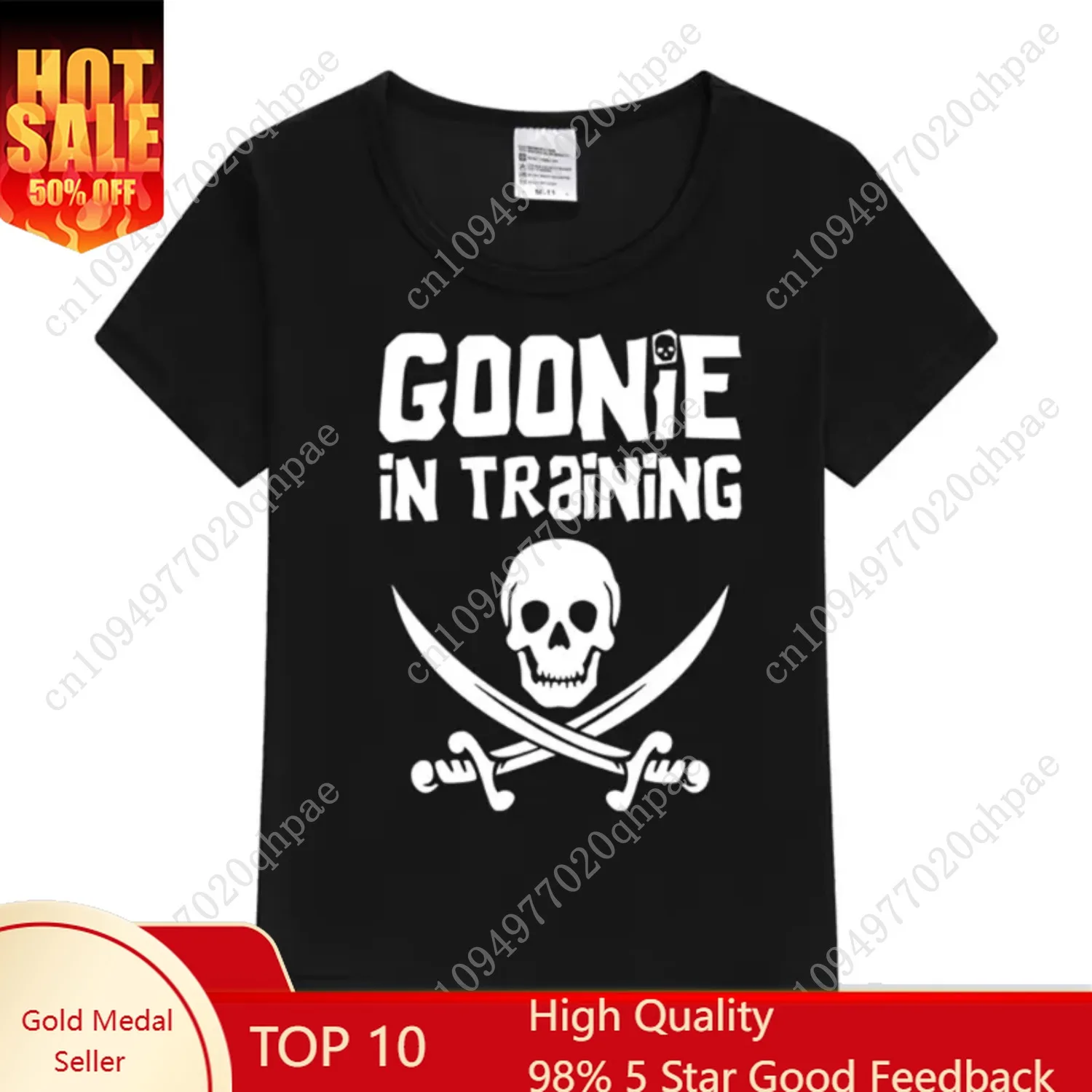 

Goonie in Training T-shirt 2025 Children's Printed Clothes Baby Girl Short Sleeved Boys' Birthday Clothes Children's Clothing