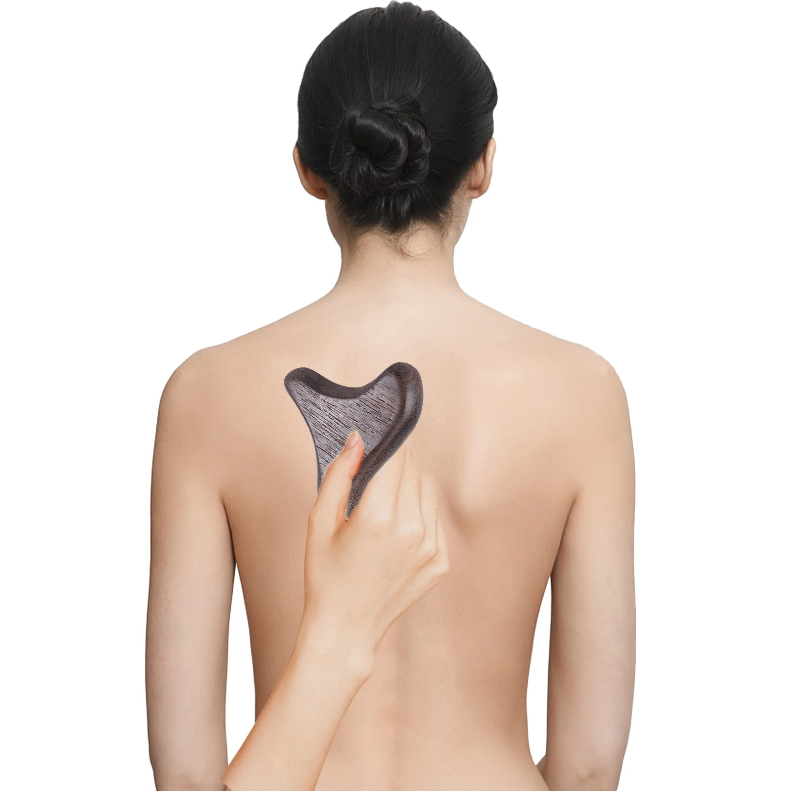 

2 шт. деревянный массажер Гуа Ша сандаловое дерево для лица, шеи, плеч, инструмент для соскабливания тела для здоровья, многофункциональный рельеф