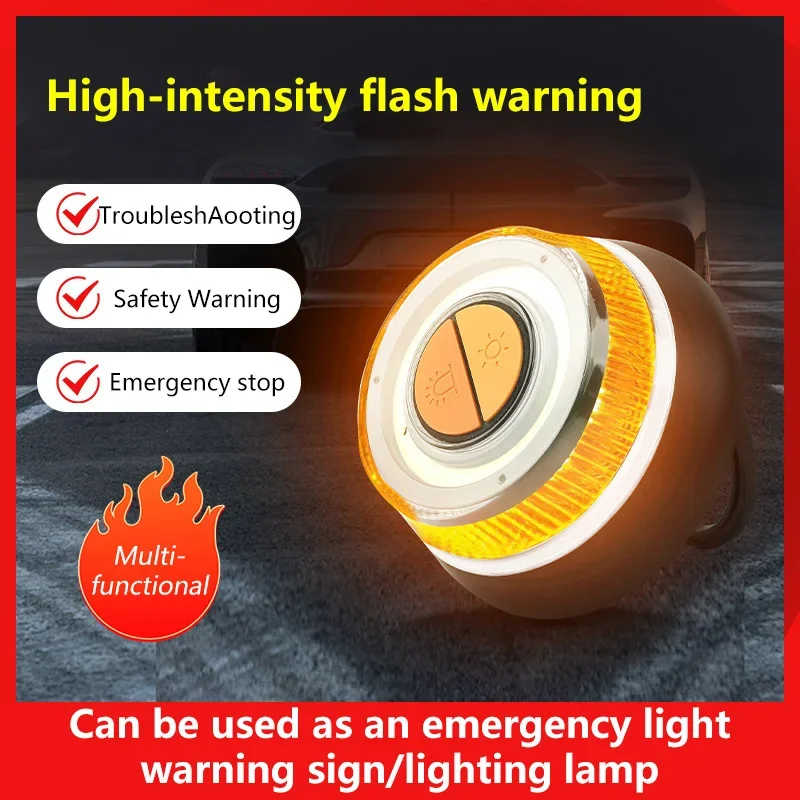

Car Emergency Warning Lights Strobe Beacon Triangle Reflective Sign for Roadside Safety, Universal Fit for Car Truck SUV