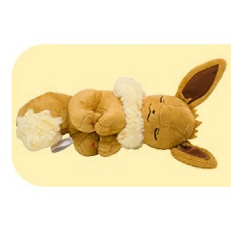 Japanese Version Pokemon Sleep Series Cute Soft Take A Nap Eevee Plush Toy Dolls Pillow Birthday Christmas Gift