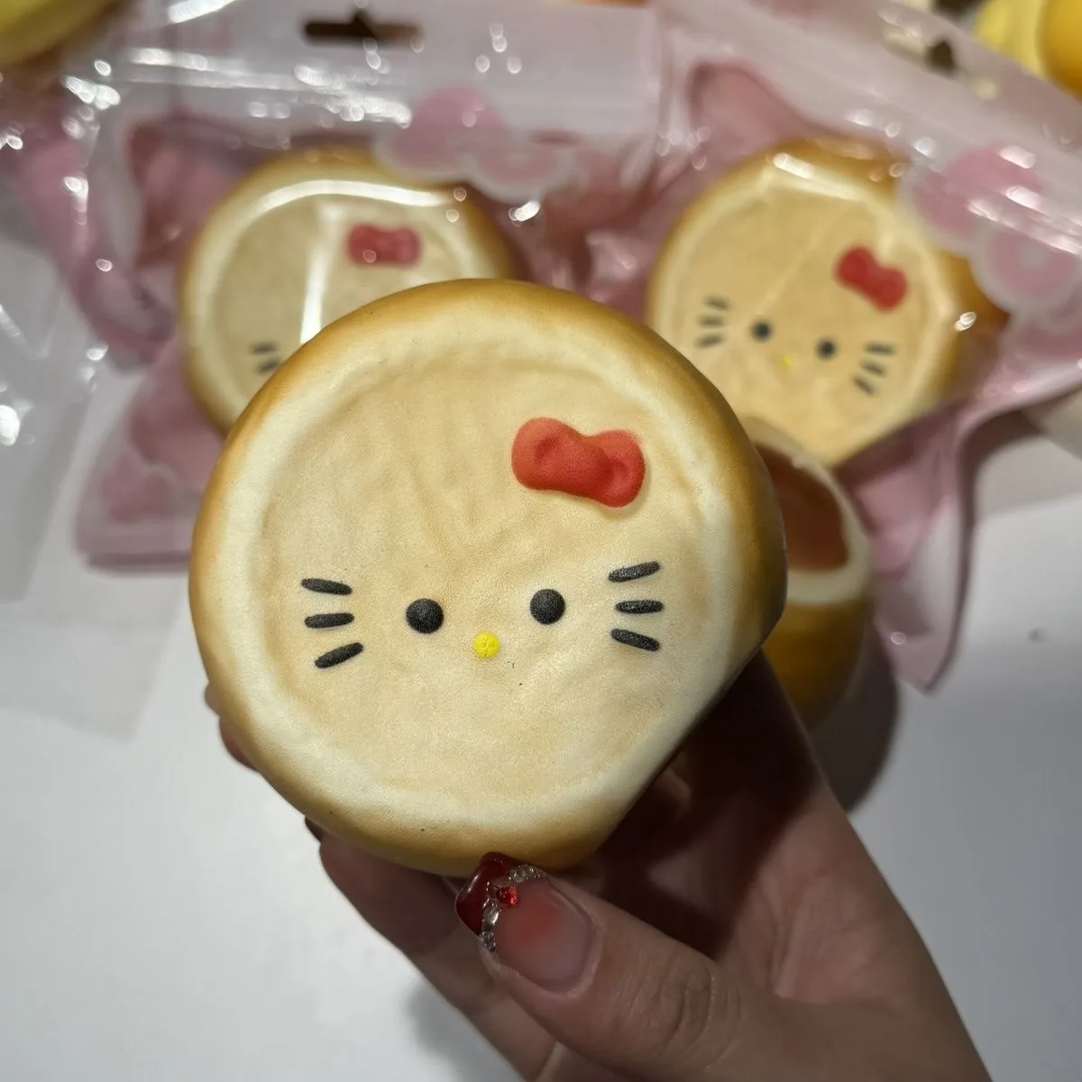 مرحبا كيتي أنيمي الكرتون لينة تدفق بطيئة القلب نفخة لعبة ساندويتش الإجهاد الإغاثة ضغط اللعب هدية لصبي فتاة الأطفال #2