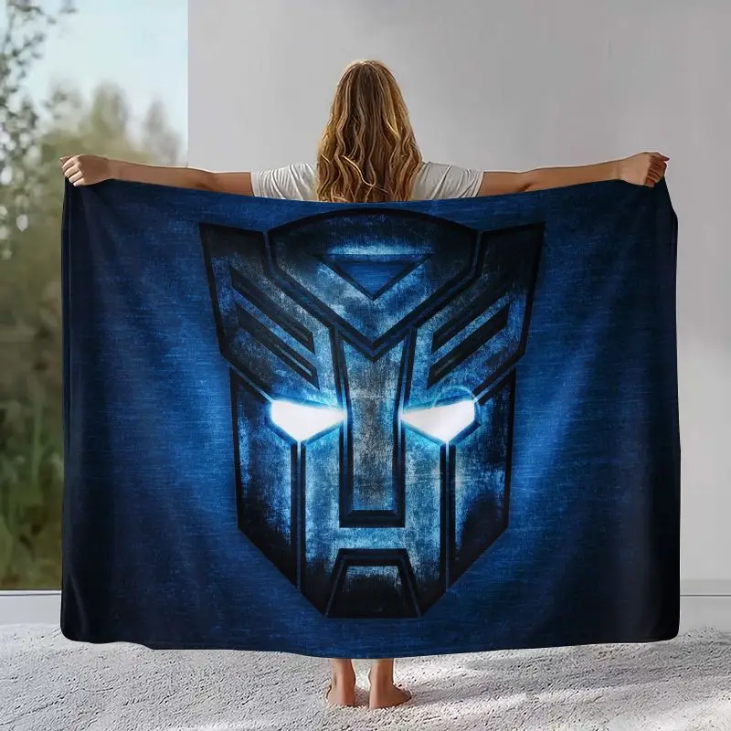 Autobots Transformers Optimus Prime Flannel Throw Blanket,Cozy Warm Blanket for Bed,Sofa,Living Room,Picnic,Camping,Home Decor