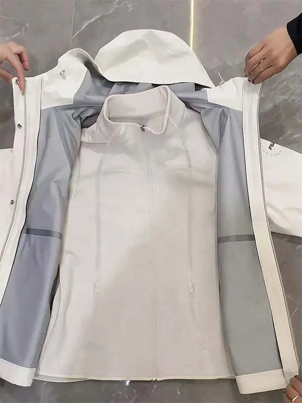 Dames Slim Fit Fce gevoerd donsjack Binnenvest Thiened Herfst Winterjas Ademend Rechte buis Polyestervezel