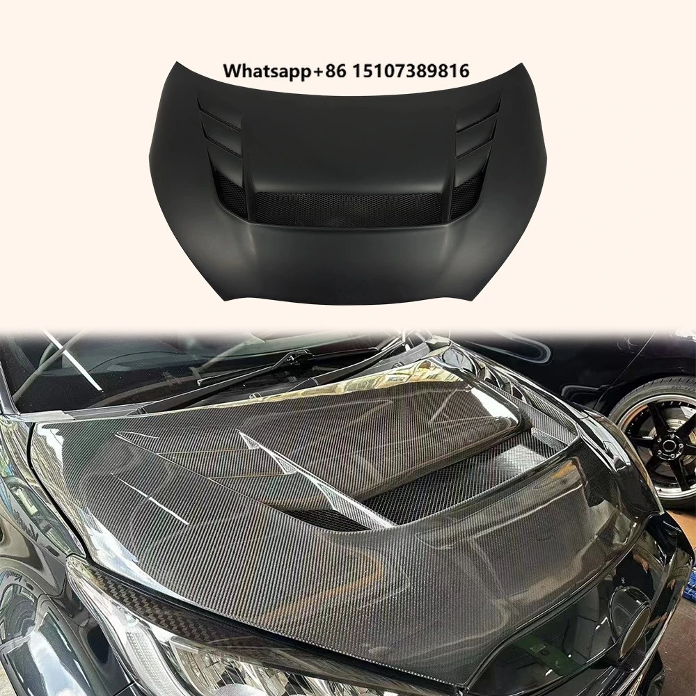 For GR Yaris XP210 3 Door 2020-24 Fiberglass VS Style Front Vented Hood