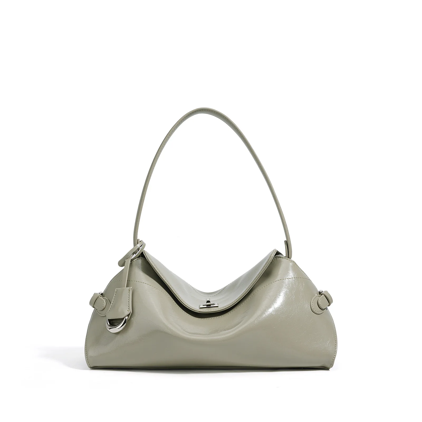 26SS New crossbody bag senior sense niche design shoulder bag leather stylish simple handbag commutes everything