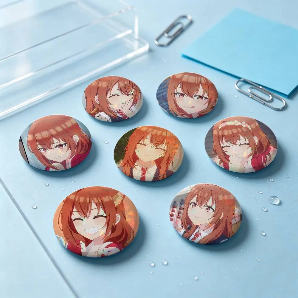 Iroha Kohinata Anime Figure Badges 25 32 44 58 75 Mm Round Cosplay Pin Bag Decor Fans Collect Friends Gifts Brooch Souvenir