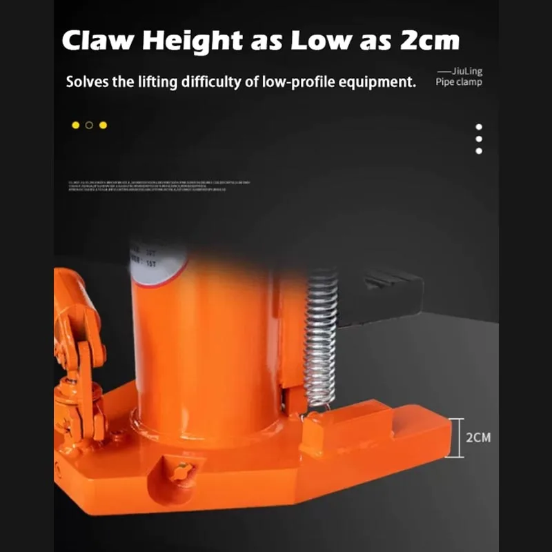 Hydraulic Toe Jack 5T Duckbill Vertical Span Top Pressure Heavy-duty Low Position Car Jack and Lifting Equipment Hydraulic Jack