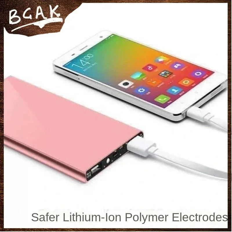 New Style BCAK Ultra-thin power bank 20000mah portable power bank fast charging small and large capacity suitable for Android mo