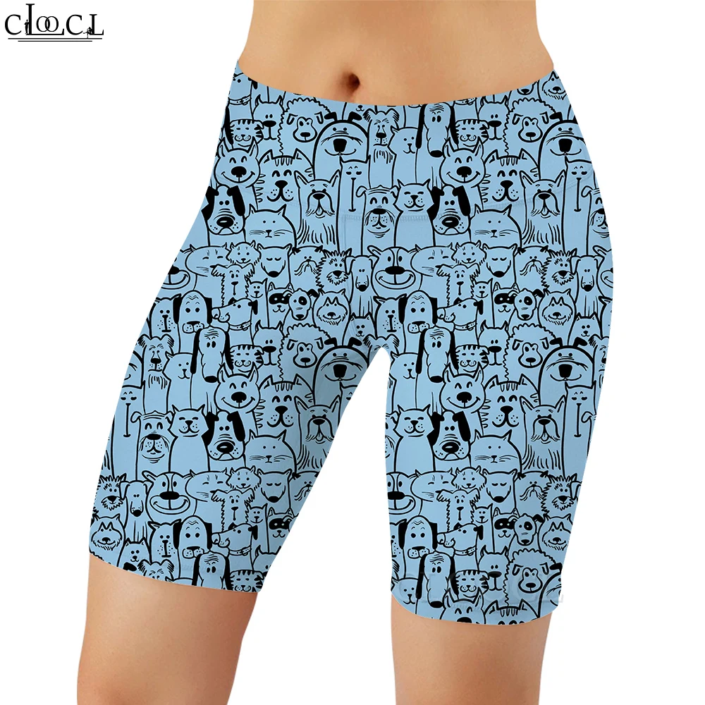 CLOOCL – Legging rétro de luxe pour femme, short décontracté, motif 3D imprimé, nouvelle mode, Jogging, Fitness