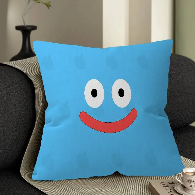 Cartoon Slime D-dragon Quest Pillow Gift Home Office Decoration Pillow Bedroom Sofa Car Cushion CoverPillow Case