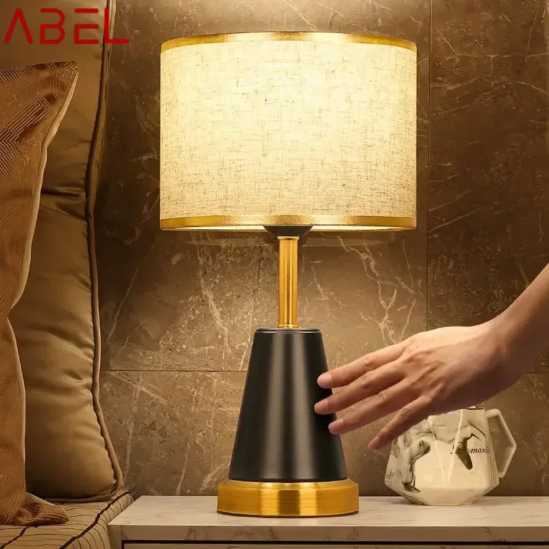 ABEL Modern Touch Dimming Table Lamp LED Creative Simple Fashion Bedside Desk Light for Home Living Room Bedroom