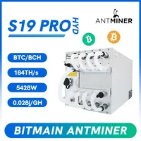 New Bitmain Antminer BTC Miner S19 Pro Hyd 184Th/s 5060W ASIC BTC BCH Asic Miner Mining Machine with PSU