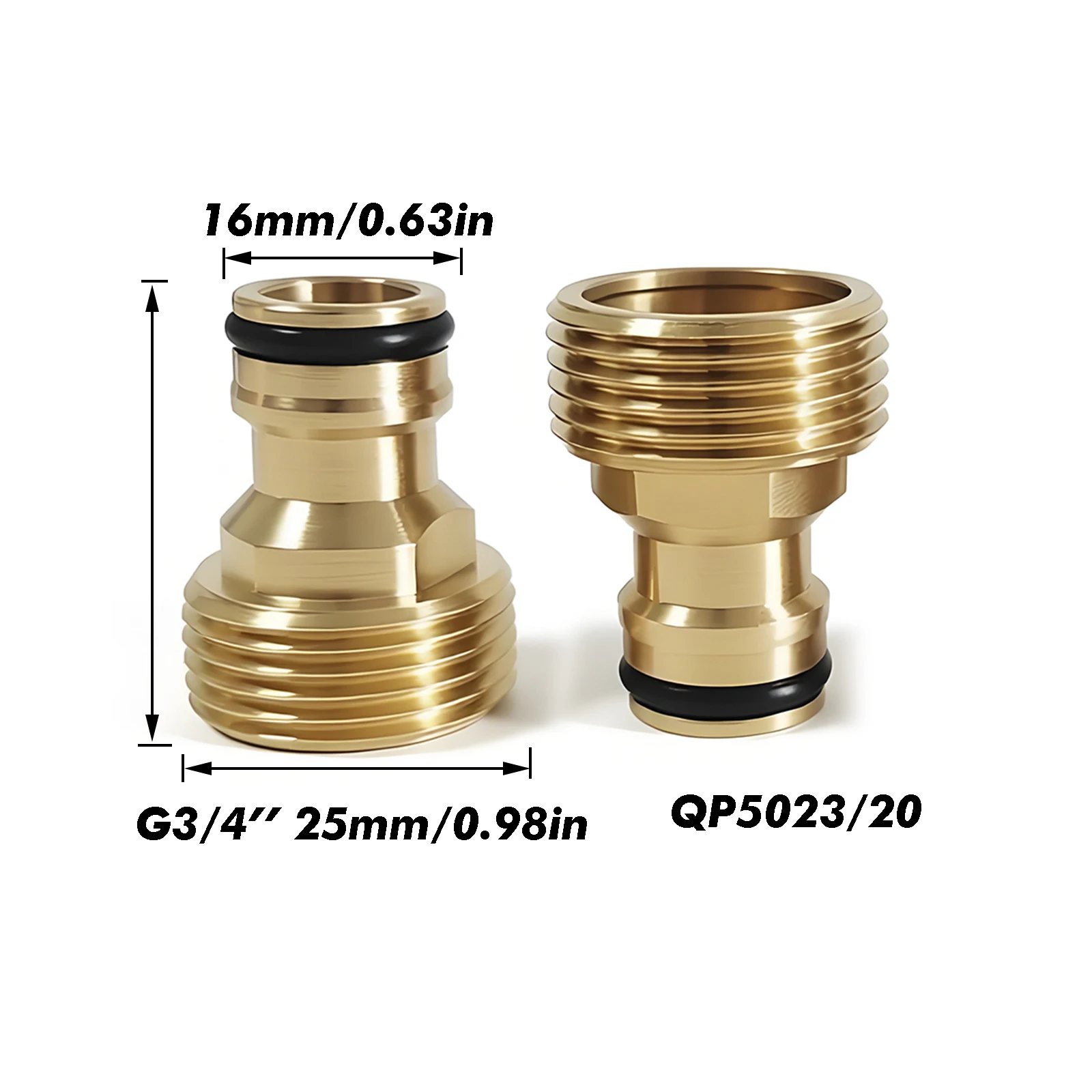 1/2 "3/4" Messing Wasserhahn Nippel Anschluss Garten Schlauch Schnell Anschluss Wasser Pistole Schlauch Armaturen Garten Bewässerung Werkzeuge – Detail 10