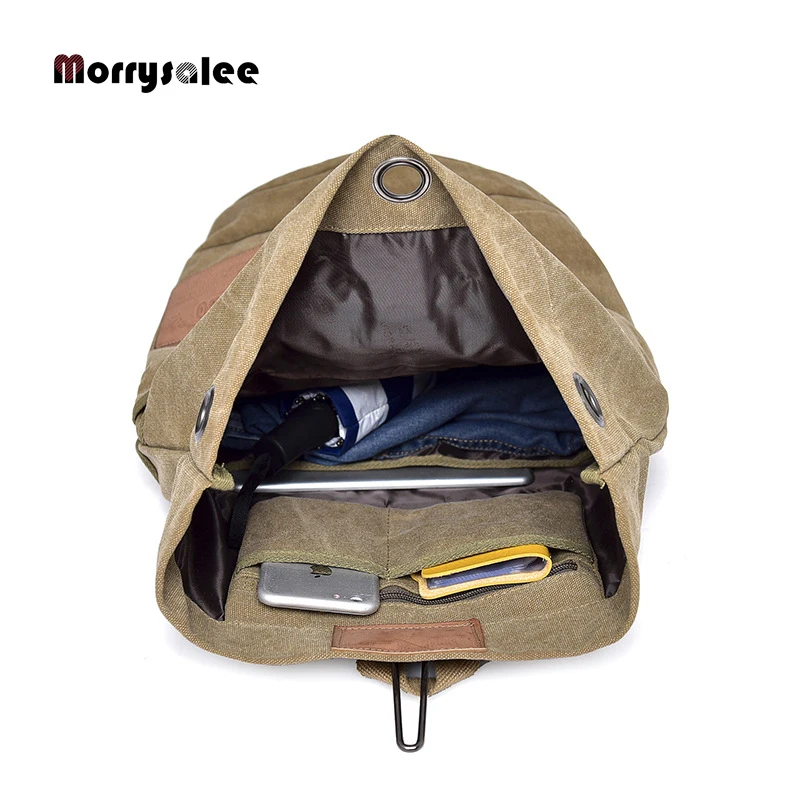 Mochila GRANDE de Montañismo para hombre, equipaje de lona, bolso de hombro para niño, mochila de viaje, novedad de 2024