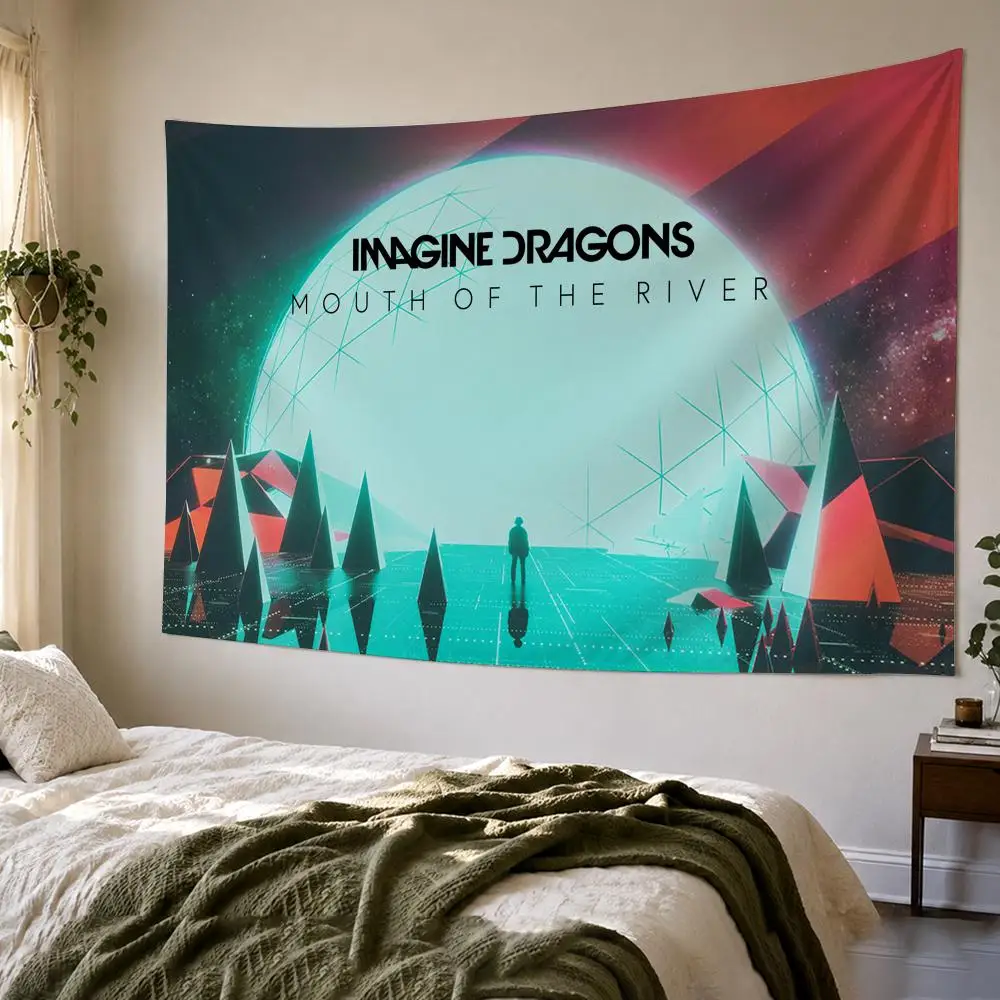 I-Imagine Dragons LOOM Album Tapestry Bedroom Living Room Bar Party House Home Dorm Interior Wall Decor Background Banner