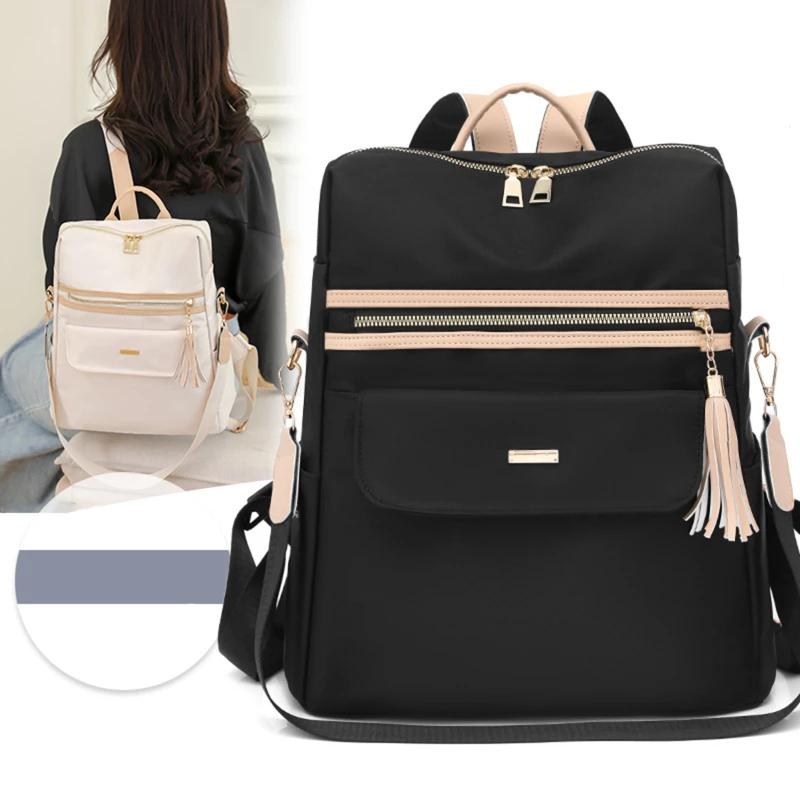 Oxford Women's Backpack Tassels Female Travel Backpacks for Women Fashion Backpack Bags Woman Shoulder Bag Casual Tote