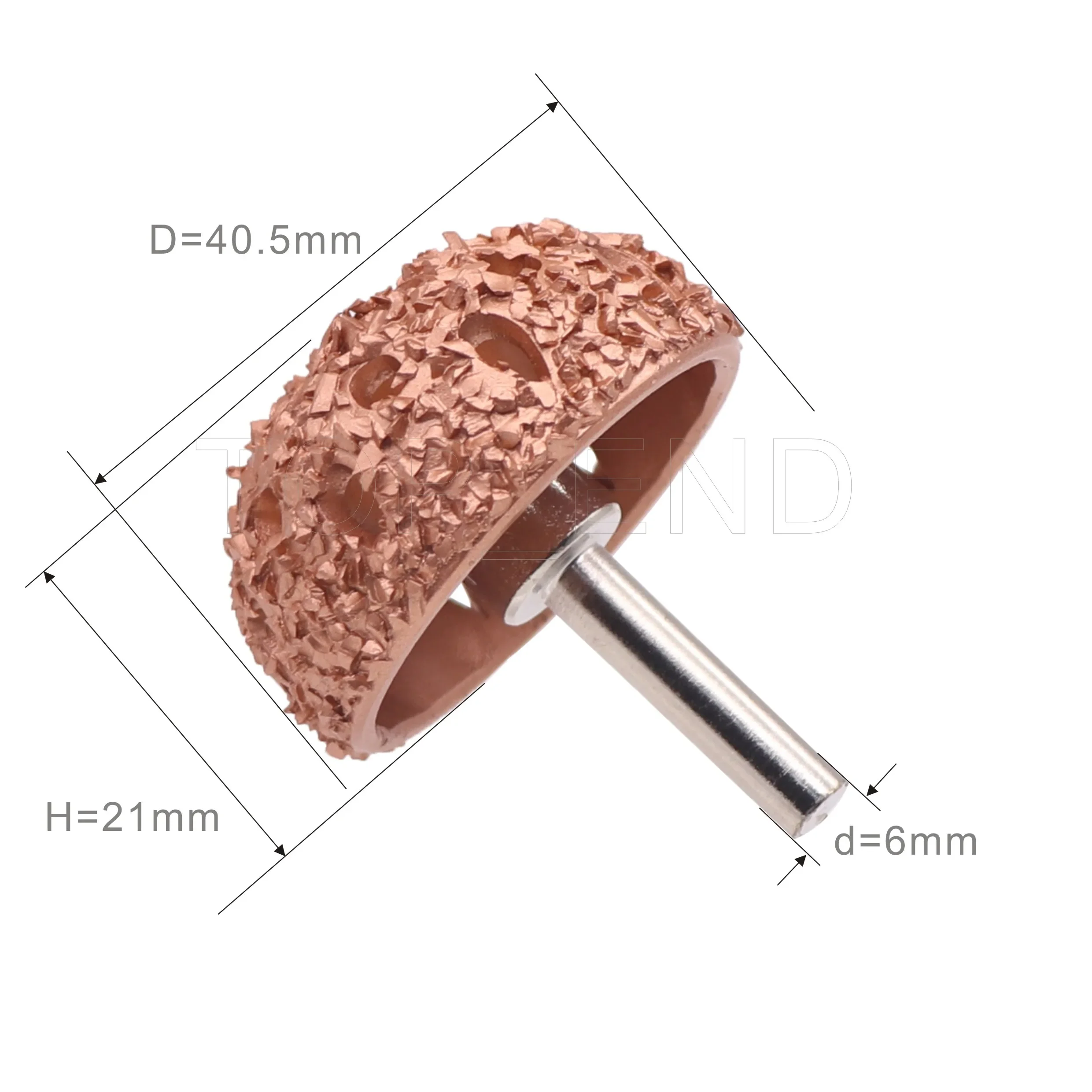 1pc Coarse Grit Buffing Wheel Tungsten Carbide Rasp/Contour Cup w/ Arbor Adaptor Wheel Grind Professional Tire Repair Tool