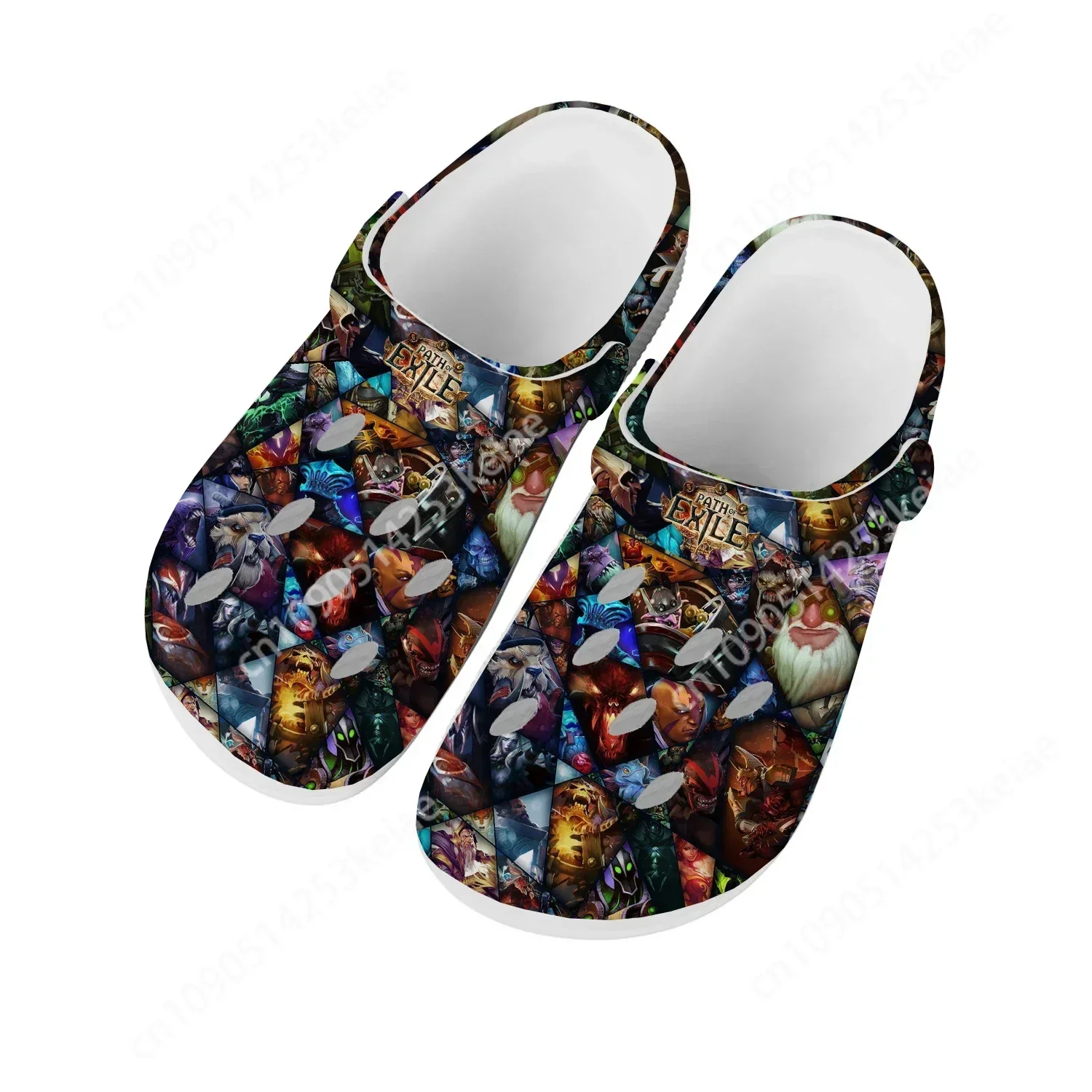 Path of Exile Home Clogs Cartoon Game Mens Womens Youth Boys Girls Sandals Shoes Garden Custom Made Shoes Beach Hole Slippers