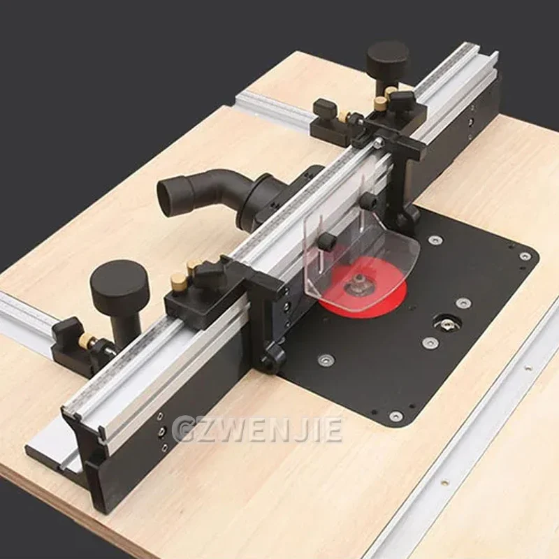 

700mm Aluminium Profile Fence W/Fine-tuning T-tracks Sliding Brackets Router Table Fence Miter Gauge Fence Connector Woodworking