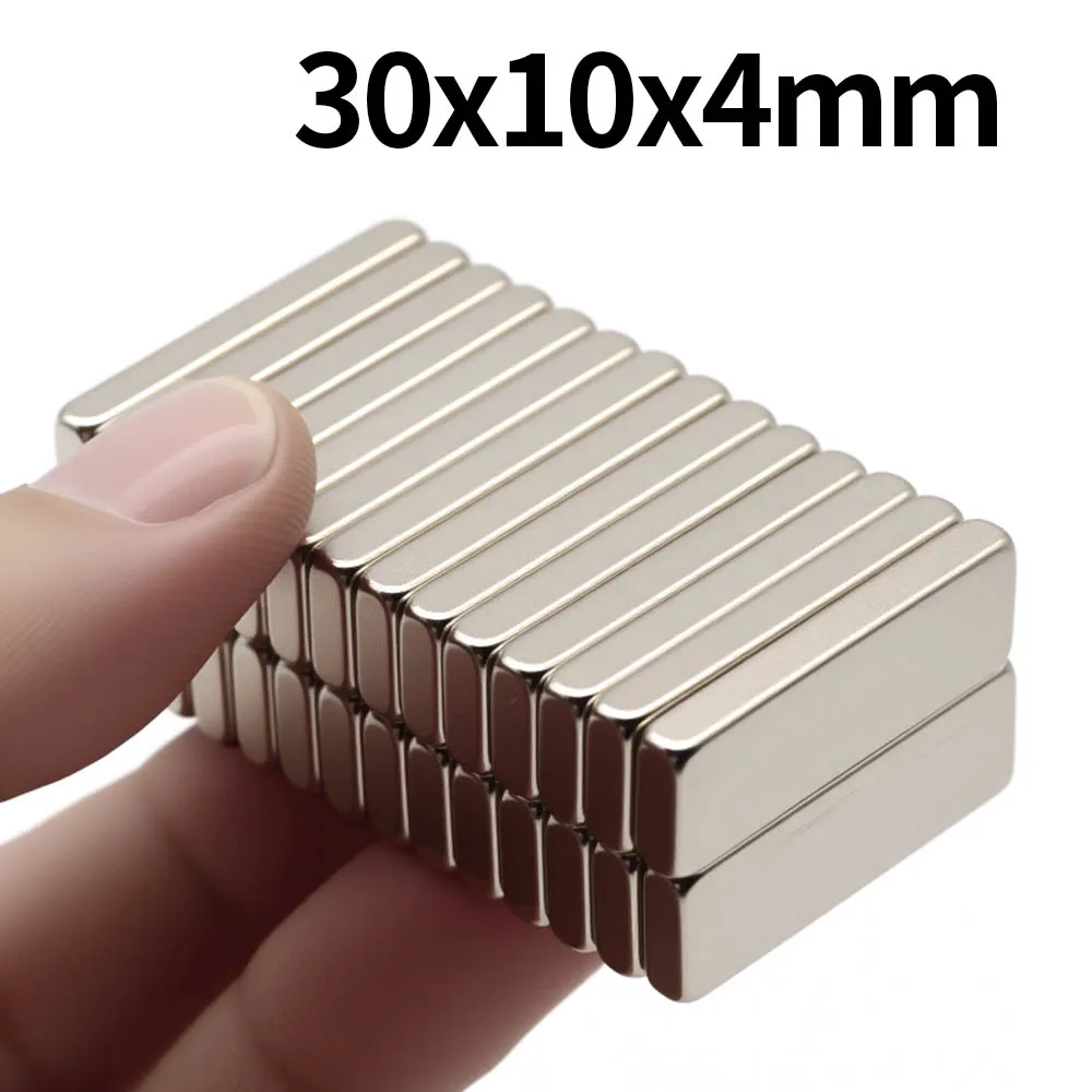 30x10x4mm Super Strong Neodymium Magnet N35 NdfeB Permanent Magnetic Imanes Block Powerful Magnets Refrigerator