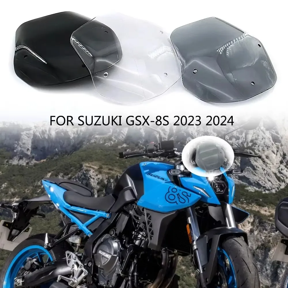 Motorcycle Windshield Windscreen For Suzuki GSX-8S 2023 2024 GSX8S gsx8s Front Windshield Wind Deflectors