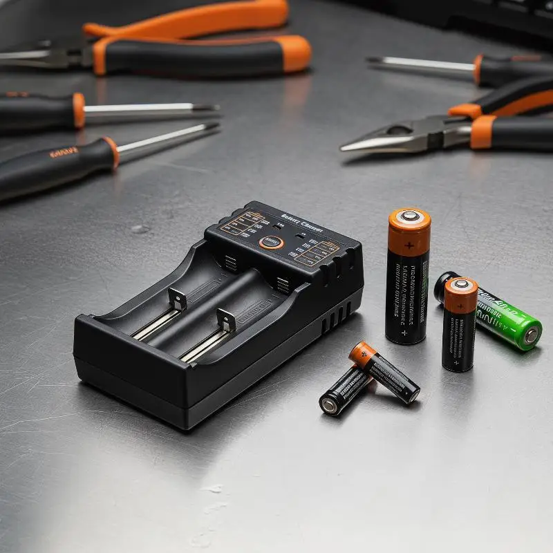 

Multi-Functional Battery Charger for 18650 21700 26650 Li-ion NiMH with LCD Display for Home Use