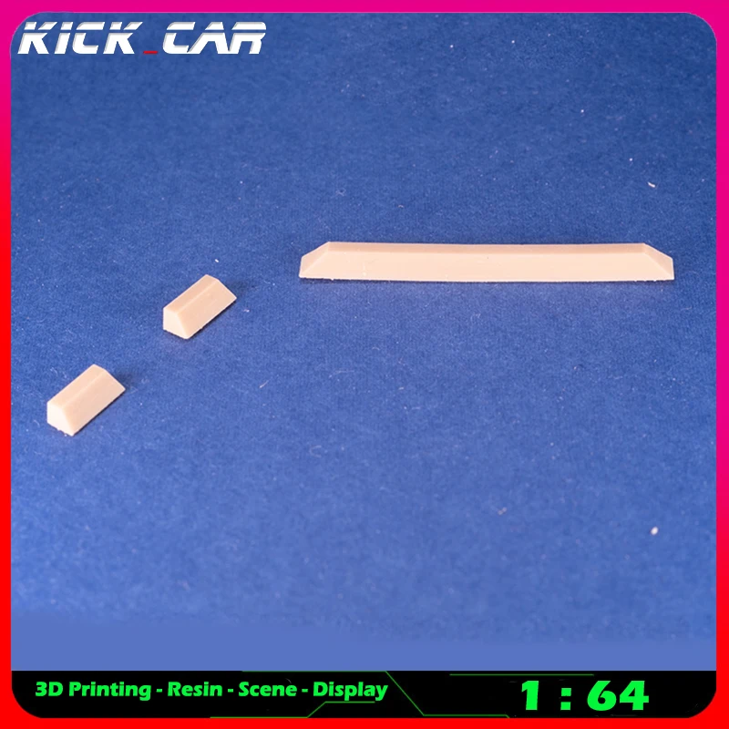 Kickcar 1/64 Garage Guardrail Anti-collision Strip Colorless Resin Model Scene Accessories