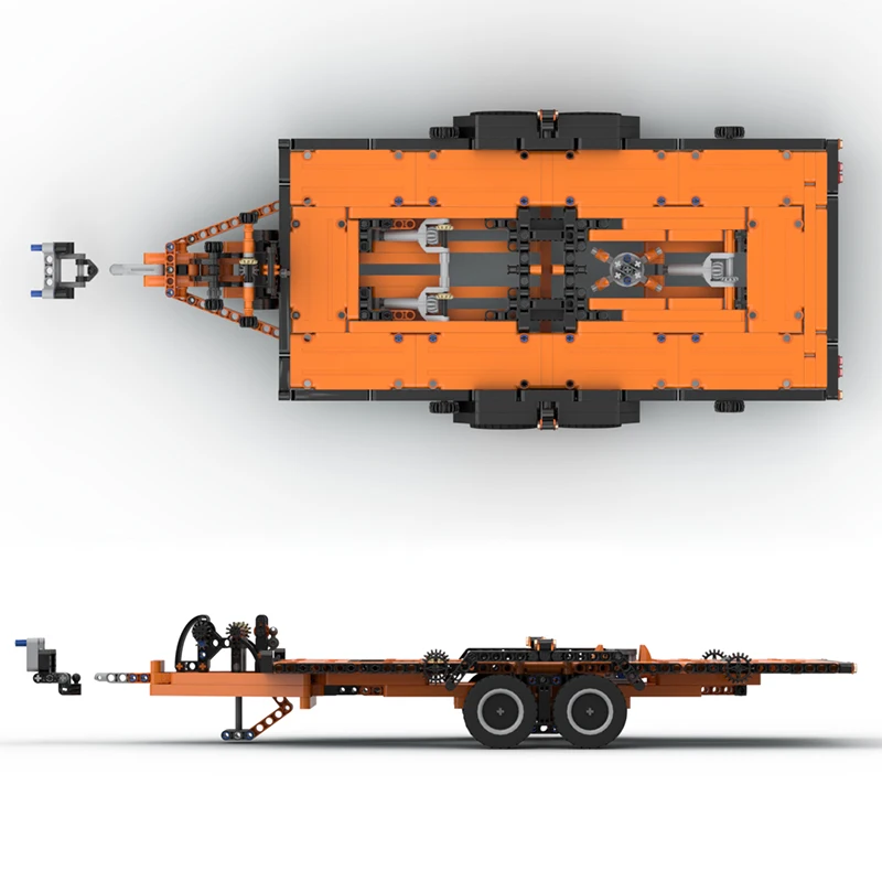 Pastillas técnicas MOC F-150 remolque Raptor, modelo inclinado, bloques de construcción DIY 42126, conjunto de ladrillos, juguetes para niños, regalos