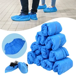 100PCS Disposable Waterproof Shoe Covers Anti-Slip Dustproof Wear-Resistant Shoe Cover Thickened Foot Cover For Workshop Indoor