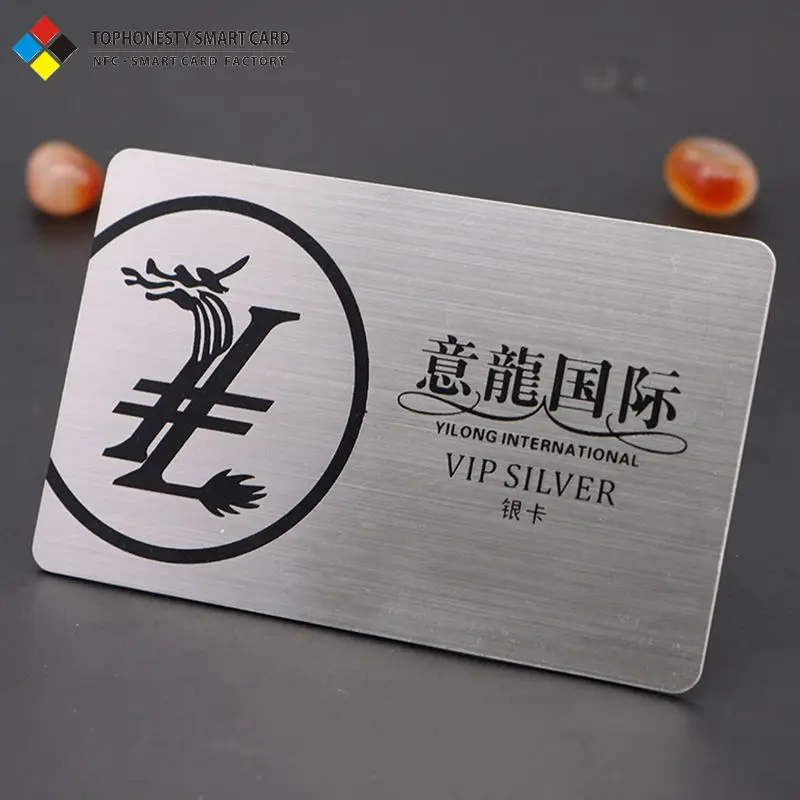 pieces-Custom.High Quality Luxury Stainless Steel Mirror Metal Business Card Professional Custom Printed Laser Engraving NFC