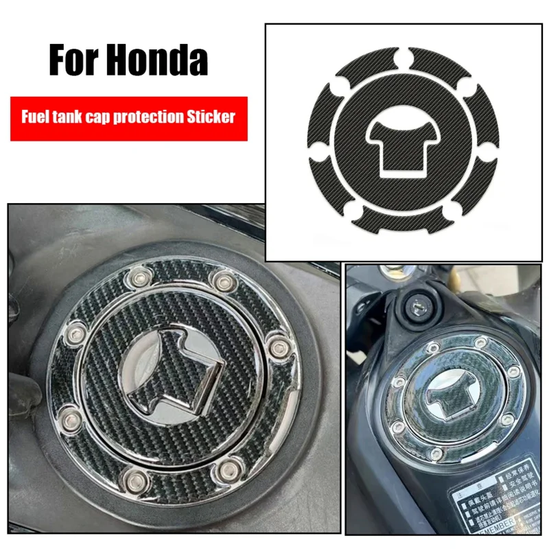 Motorcycle Fuel Tank Pad Decals Gas Cap Cover Stickers 3D Resin Gel For Honda CBF190TR Cbf190tr