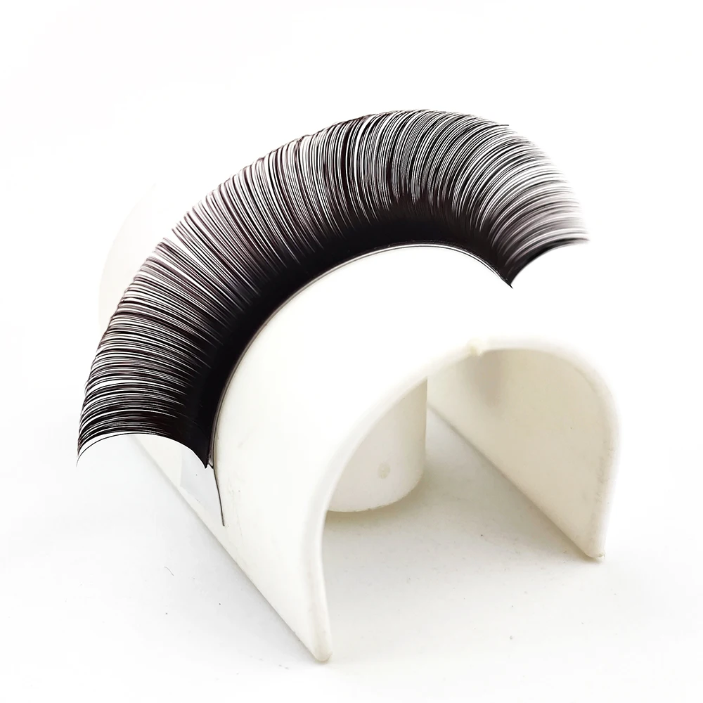 Abonnie Einzelwimpern 8-15MM LB LC Dunkelbraun Klassische Wimpernverlängerungen Flauschige Einzelwimpern für einen Fox-Look – Detail 4