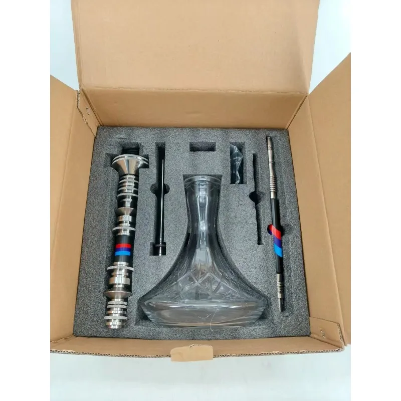 

VZ Performance M (Design) Hookah Shisha 304 Stainless Steel with Pattern Glass Bottle