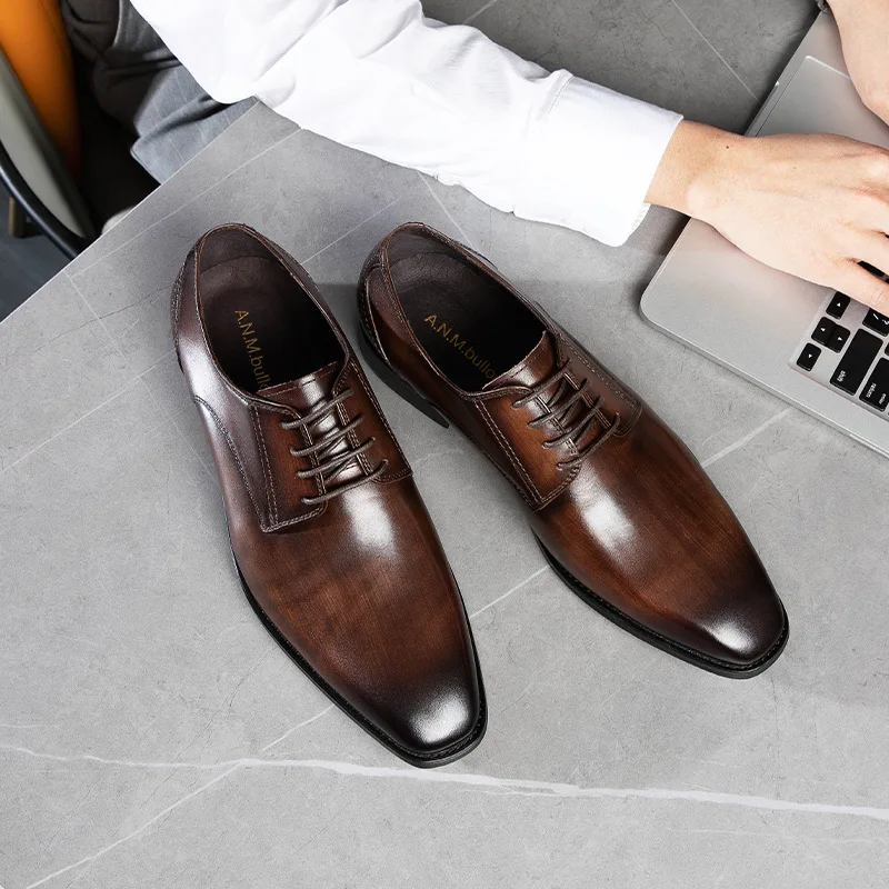 

Men Lofer High Quality Classic Formal Office Business Dress Shoes Men Genuine Leather Lofer Shoes