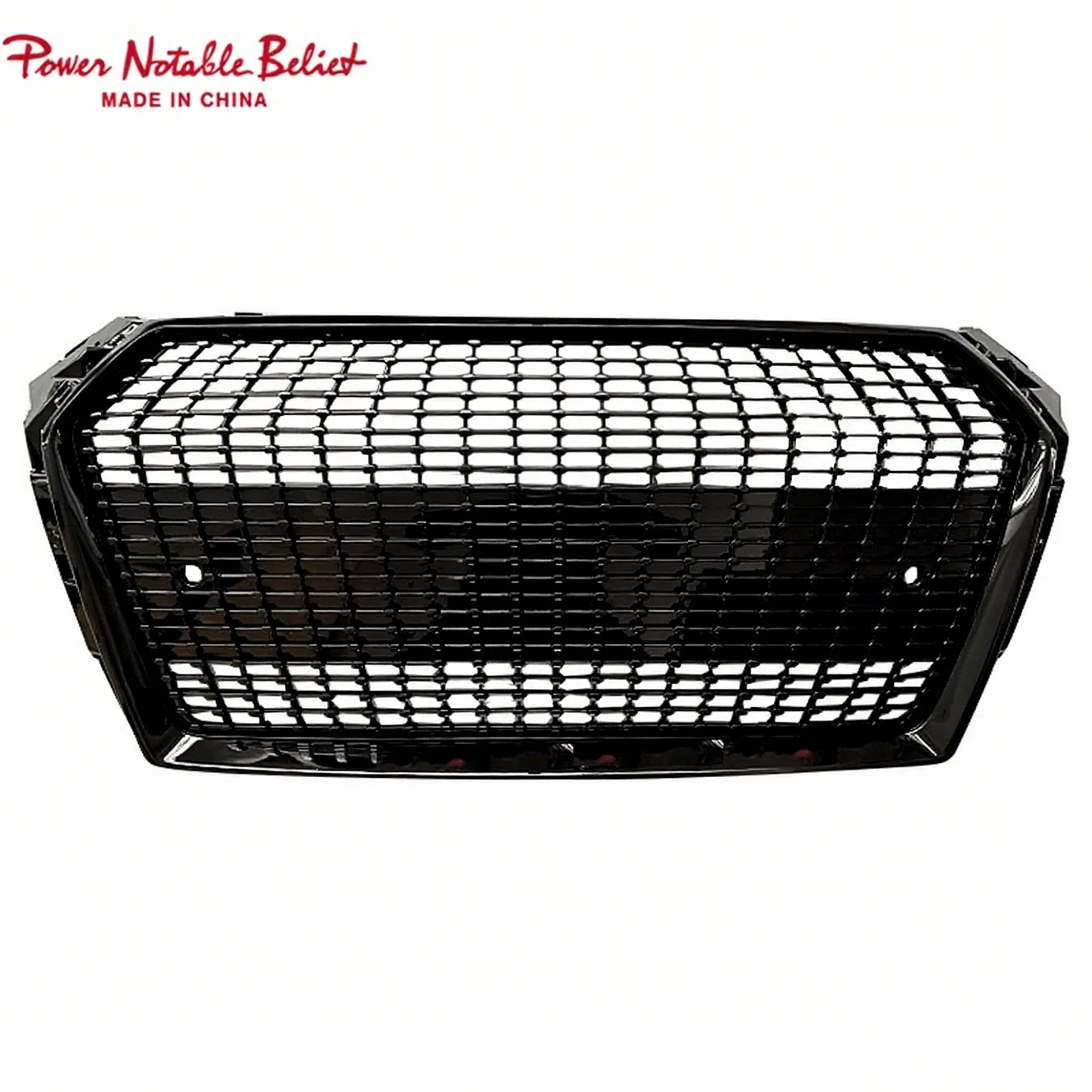 Car A4 S4 Front Bumper Shining Star Glossy Black Grill RS4 Style Look Honeycomb Mesh Grille For Audi A4 S4 B9 2017 2018 2019