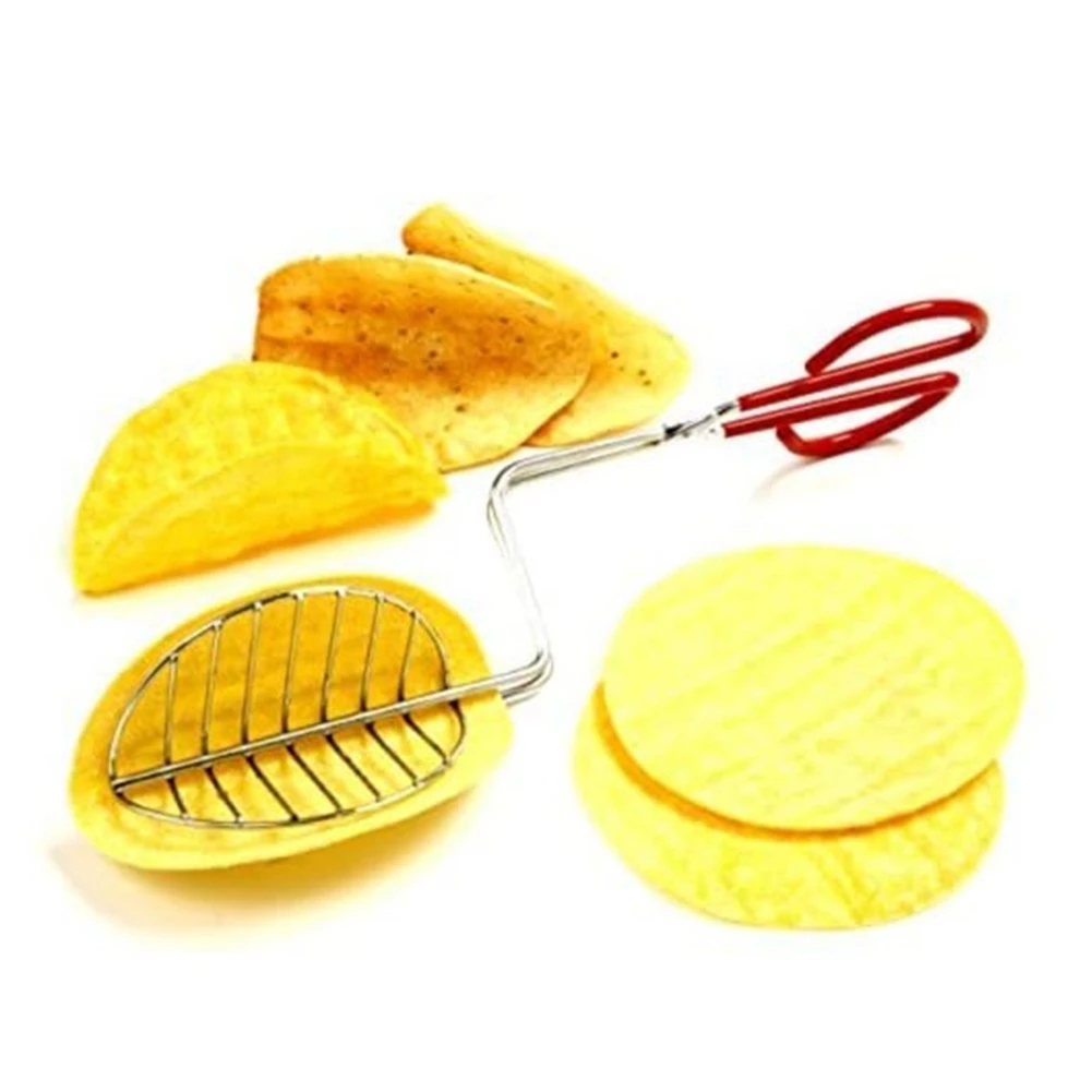 Taco Maker Press Fried Taco Shells Mold Crisp Deep Fryer Kitchen Tools Gadgets