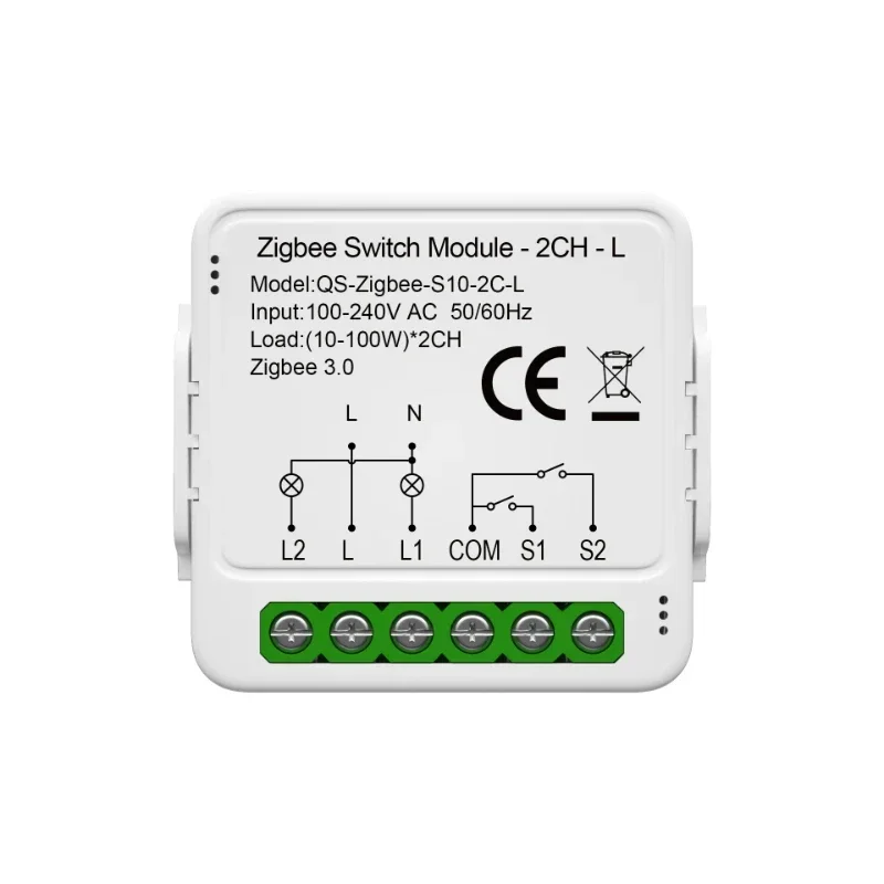 Zigbee single fire switch 1/2/3 channel single fire switch module intelligent switch graffiti intelligent