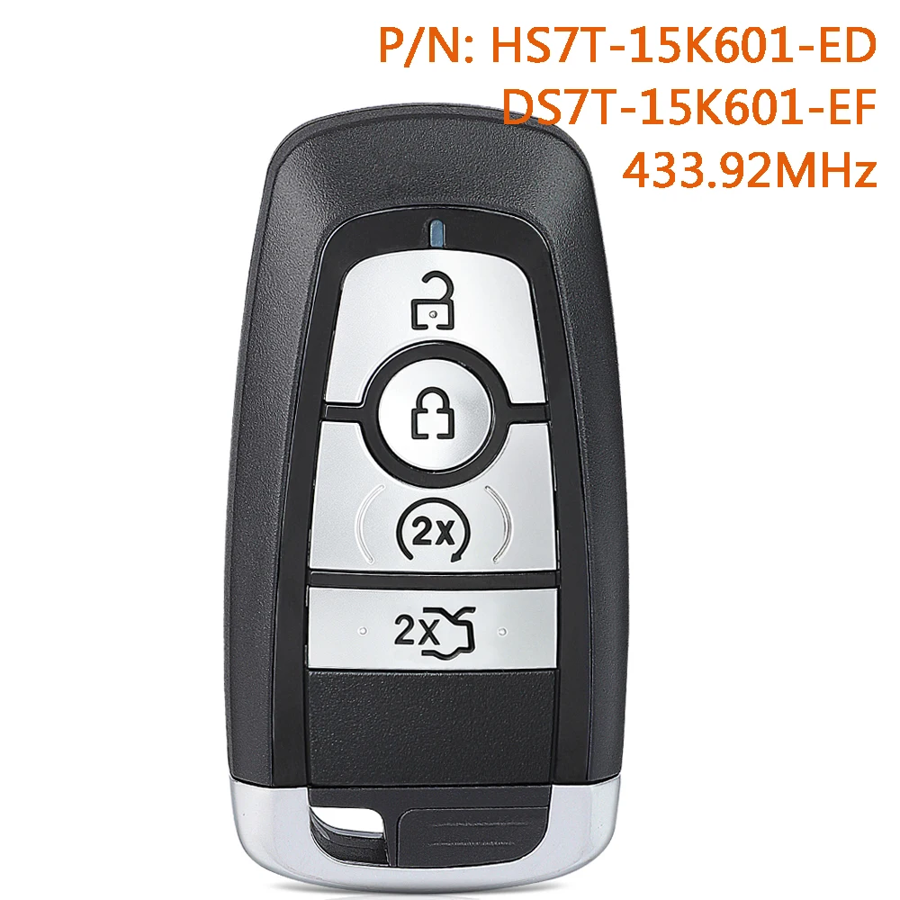 HS7T-15K601-ED DS7T-15K601-EF Remote Key Fob for Ford Mondeo Mk5 Ranger Wildtrak Explorer Expedition for Lincoln MKZ MKX MKC