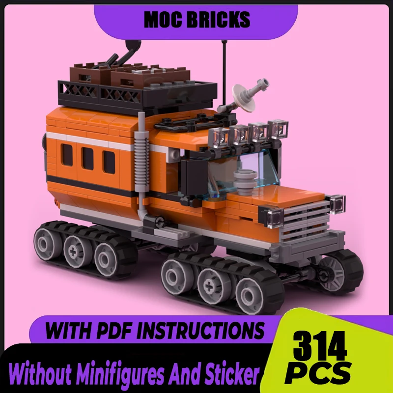 

Moc Building Blocks Car Arctic Quad Track Model Technology City Cars Bricks For DIY Sets Assembly Holiday Toy Gifts