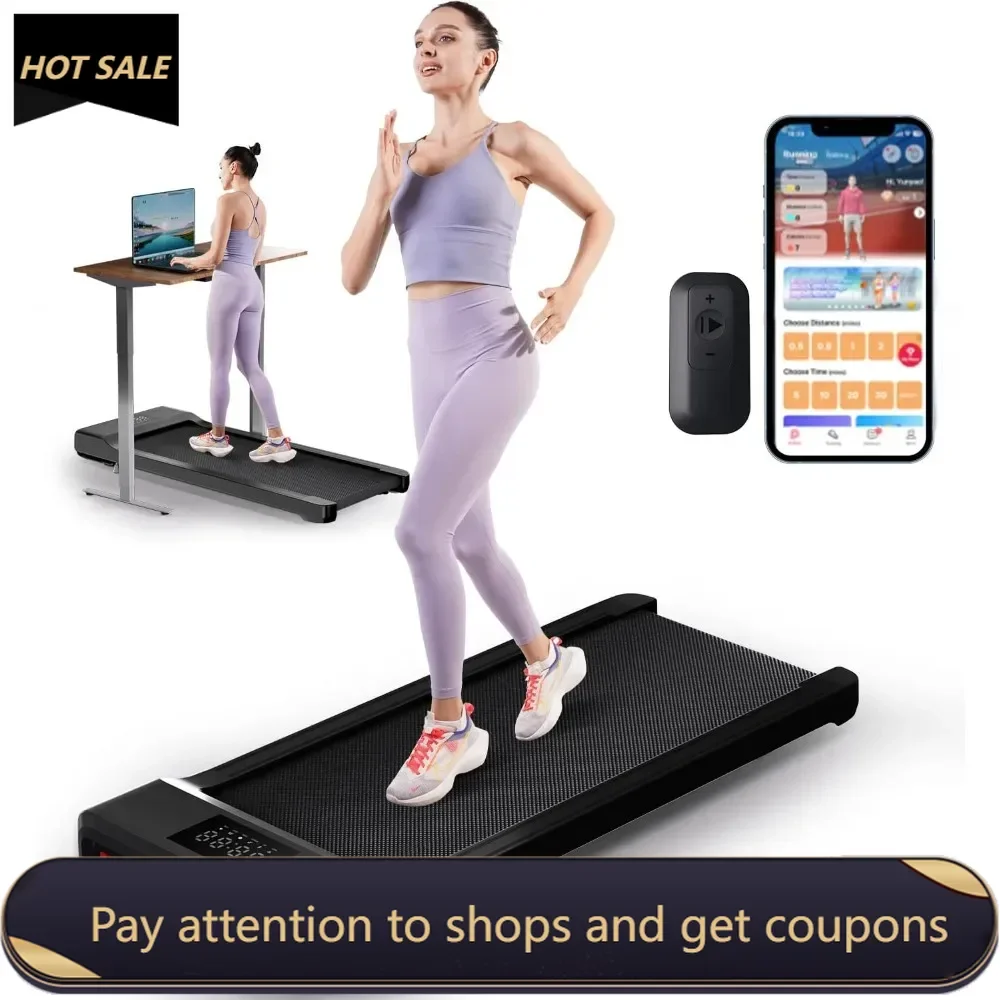 

Walking Pad 2 in 1 Under Desk Treadmill，2.5HP Low Noise Walking Pad Running Jogging Machine with Remote Control for Home Office