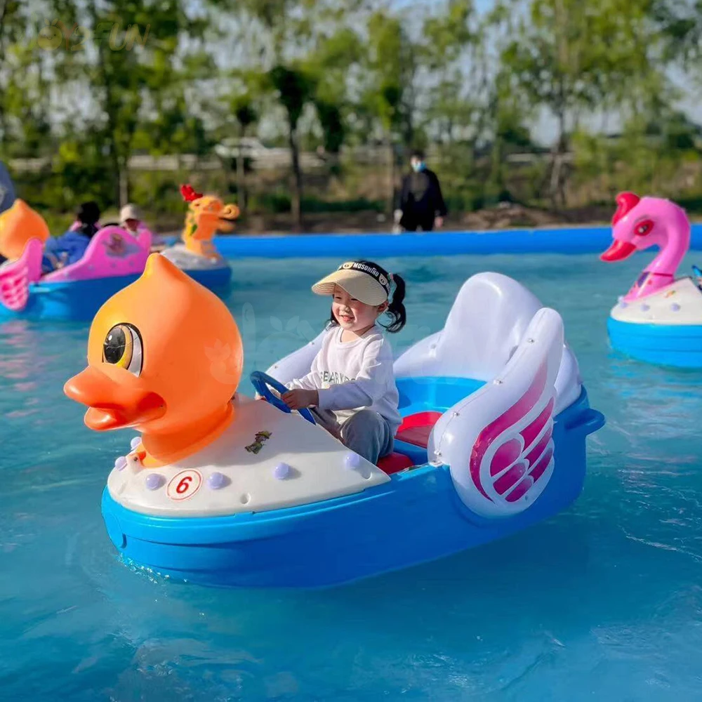 

Заводская распродажа, милая мультяшная трубка, лебедь, лодка-бампер, пластиковые детские электрические лодки-весла для детей