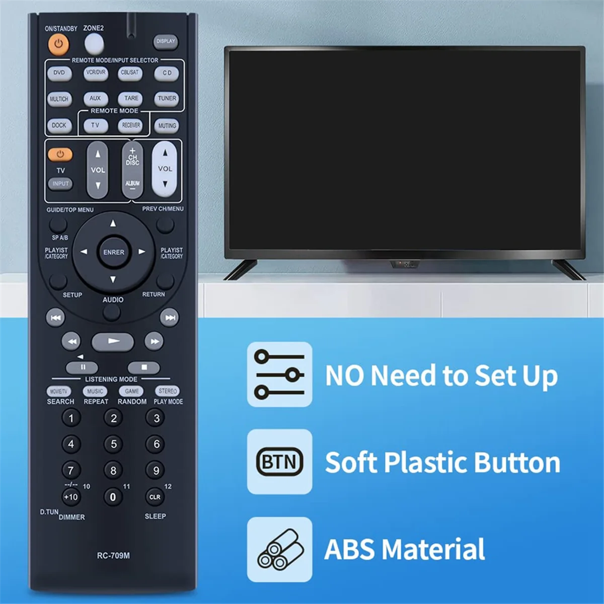 RC-709M التحكم عن بعد لاستقبال Onkyo AV RC-737M RC-765M TX-SR507 TX-SR606 TX-SR607 TS-XR606 TX-SR606S