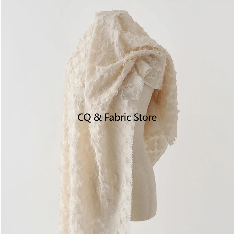 Tessuto jacquard con nappe per abiti, cucito fai da te, tessuto stilista al metro