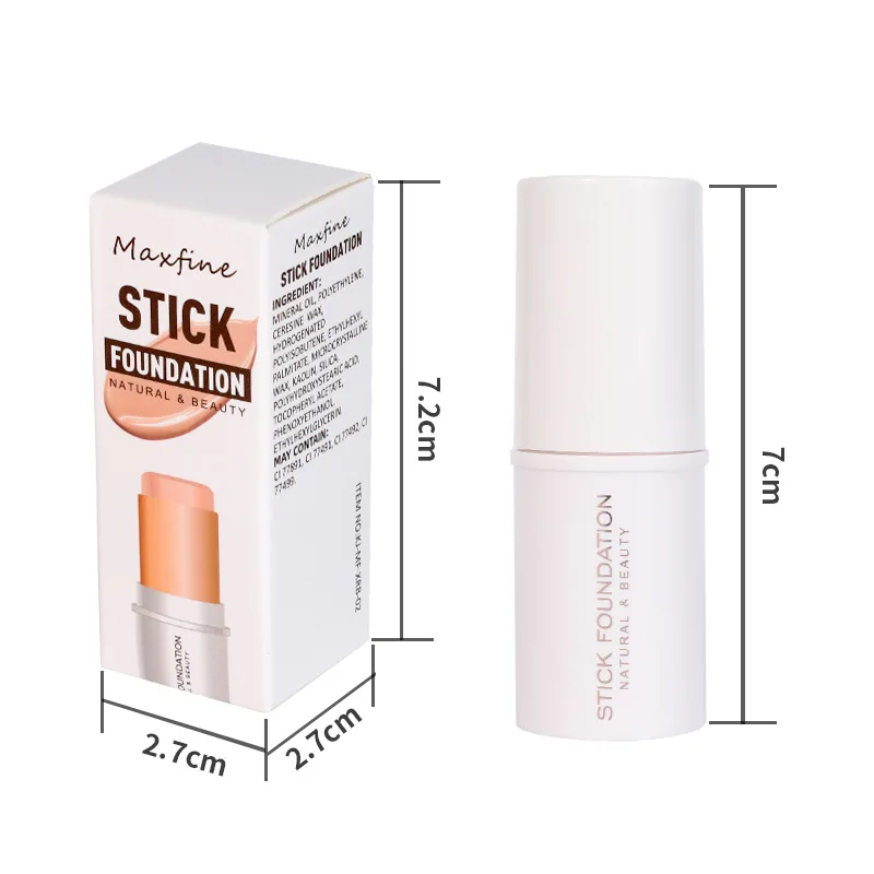 New 6 Color Foundation Stick Natural Lasting Waterproof Fashion Multi-functional Concealer Foundation Make-up for All Skin Types