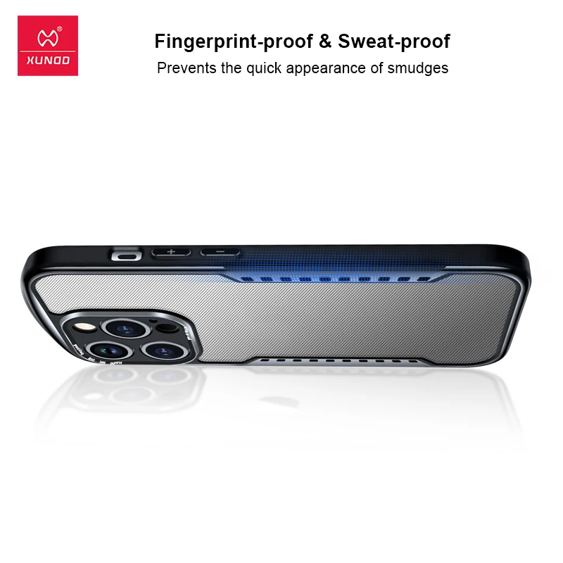 Para iphone 15 pro 15 pro max caso de refrigeração xundd airbags à prova de choque duro pc + tpu dissipação de calor proteção funda