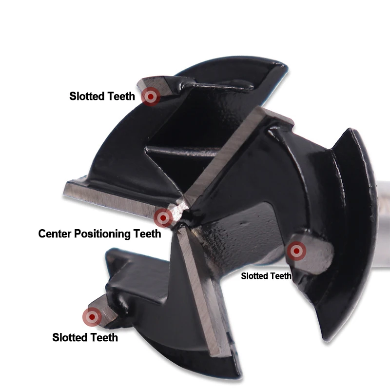 35mm 3 Flutes Carbide Tip Location Drill Bit Wood Auger Cutter Woodworking Hole Saw Tools Drill Bits